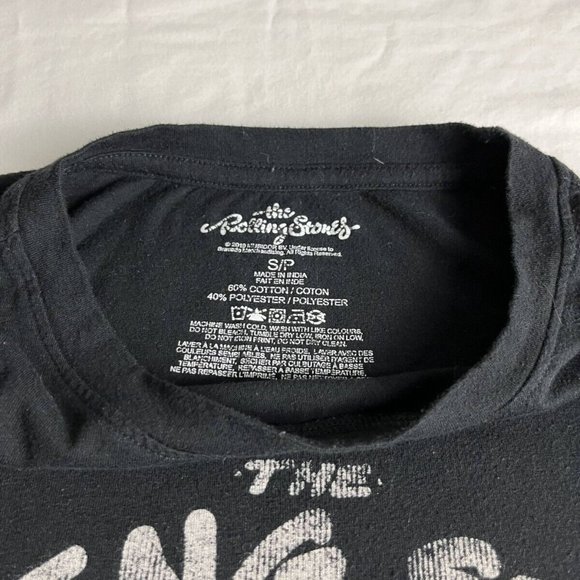 The Rolling Stones Tank Top Women's Size S Black Cotton Blend Europe 82 Graphic - Picture 2 of 7